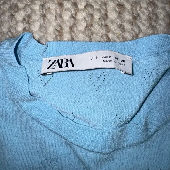 ZARA heart long sleeve top - Picture 4 of 4